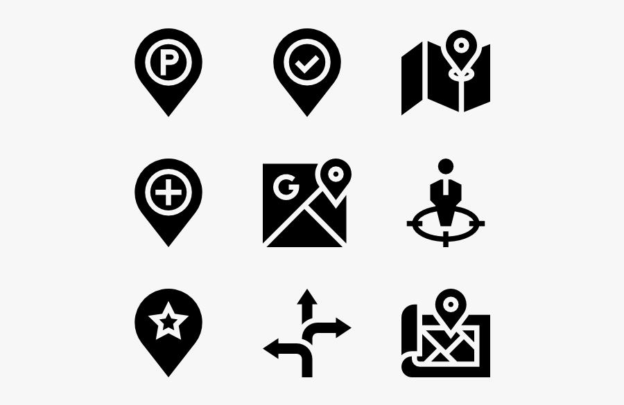 Location - Reset Position Icon, Transparent Clipart