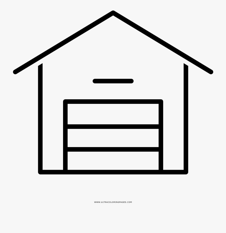 Warehouse Coloring Page, Transparent Clipart