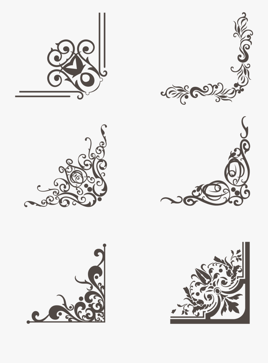 Border Greeting Card Brown Lace Png And Vector - Png Lace Border Vector, Transparent Clipart
