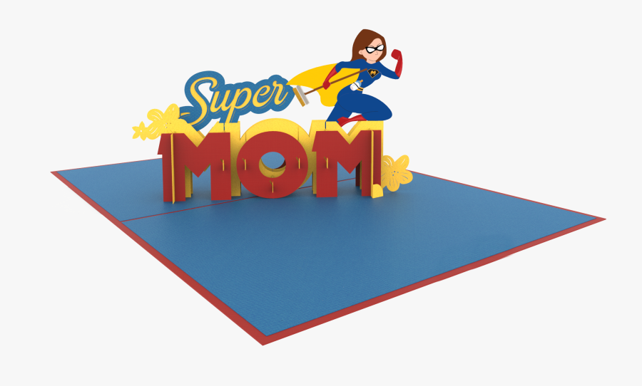 Supermom - Cartoon, Transparent Clipart