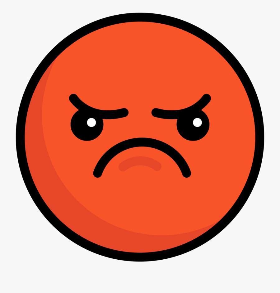 Facebook Angry Face Meme - Red Angry Face Clipart, Transparent Clipart