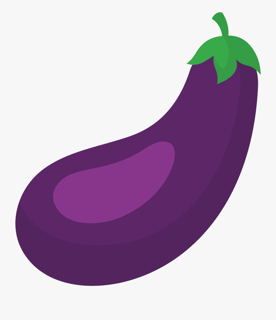 Eggplant Clipart Violet Thing - Purple Eggplant Cartoon, Transparent Clipart