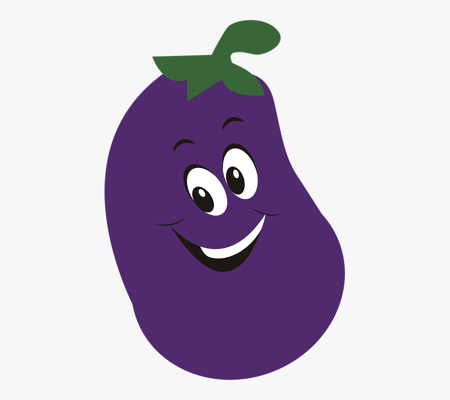 Vegetable, Food, Eggplant, Violet, Healthy - Vegetable Grill Cartoon Png, Transparent Clipart
