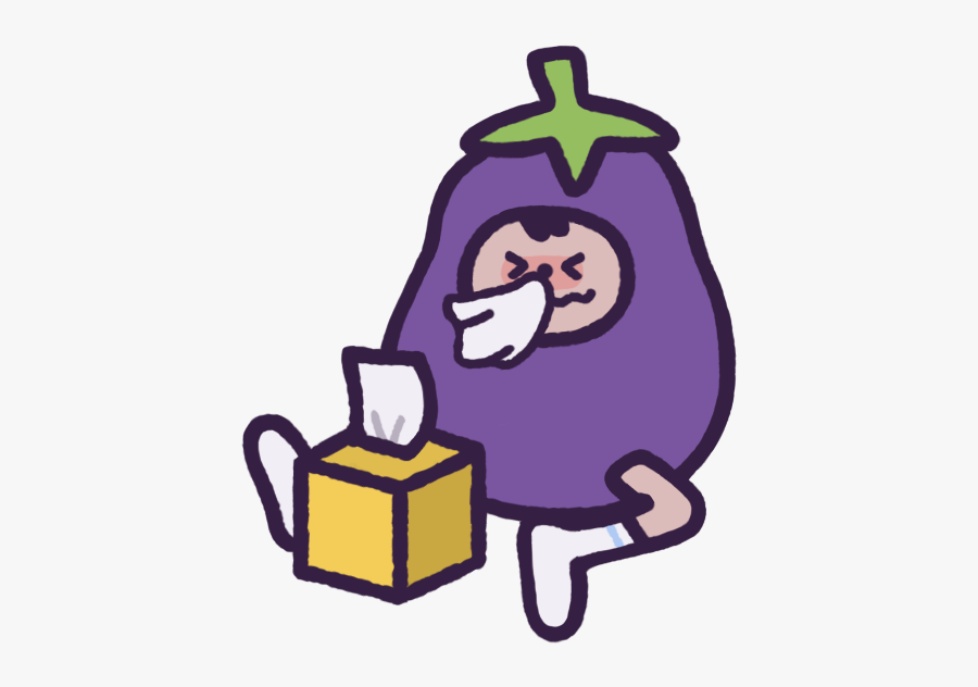 Eggby The Eggplant Messages Sticker-8 - Eggby The Eggplant, Transparent Clipart