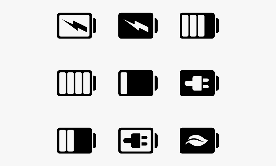 Battery Status - Battery Icon Free, Transparent Clipart