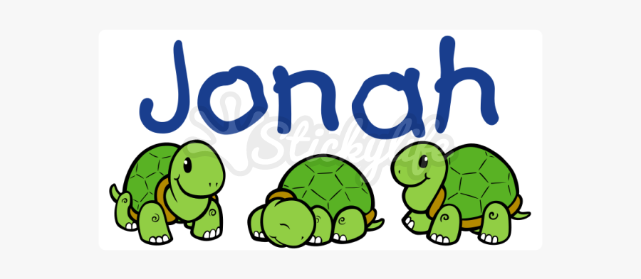 Jonah Turtle Static Cling - Cartoon, Transparent Clipart