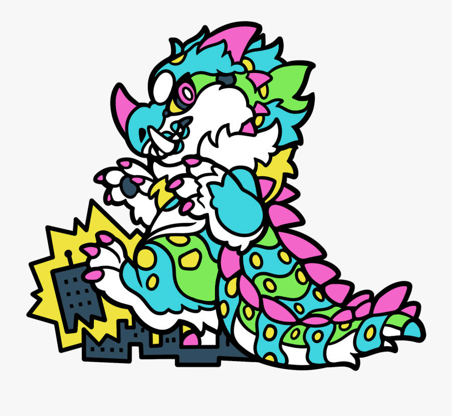 Fursona Pins - Cartoon, Transparent Clipart