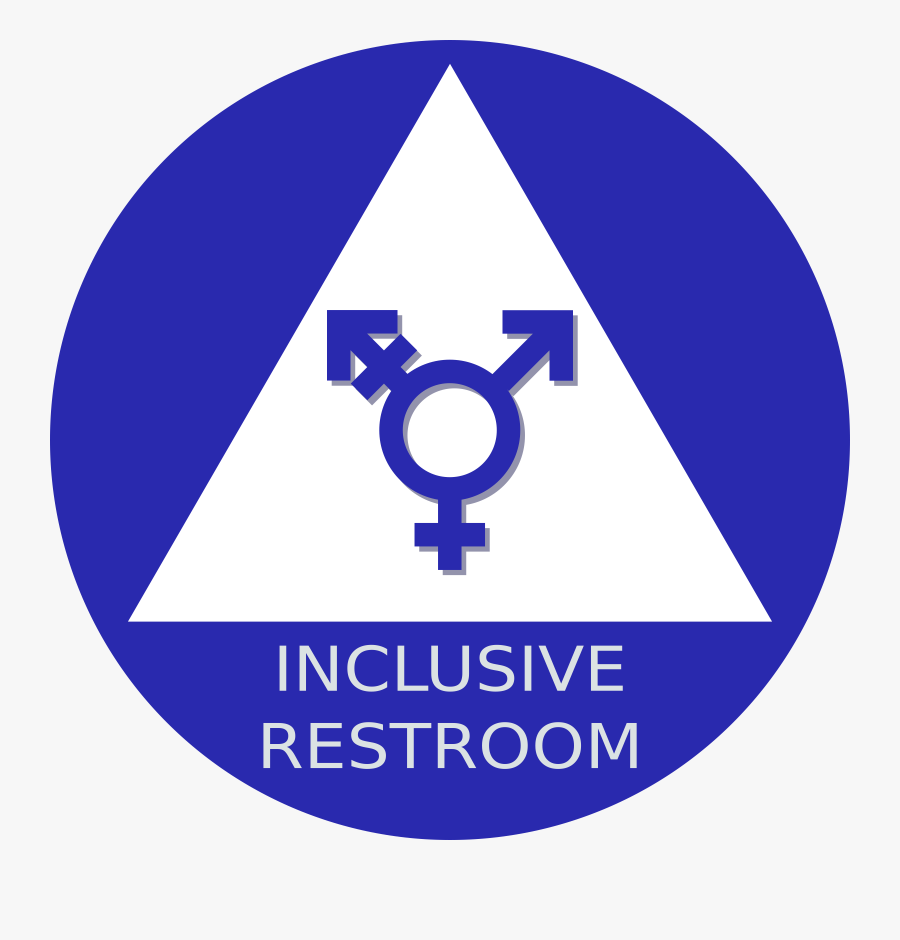 Gender Neutral Restroom Sign Clip Arts - Civil Defense Spot, Transparent Clipart