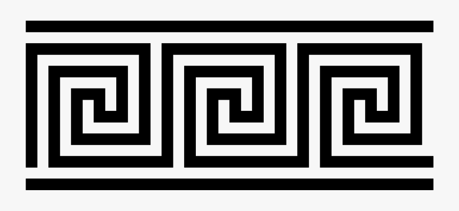 Ancient Greek Fret Pattern 1 - Ancient Greek Pattern Png, Transparent Clipart