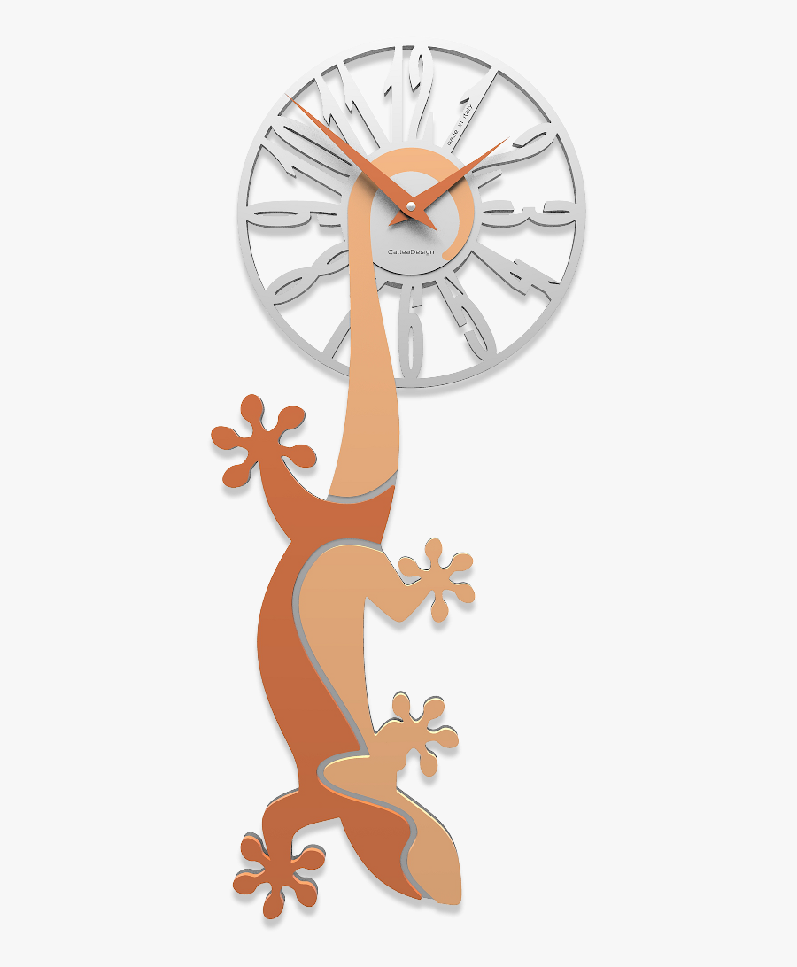 Hanging Gecko - Orologio A Muro Artistici, Transparent Clipart