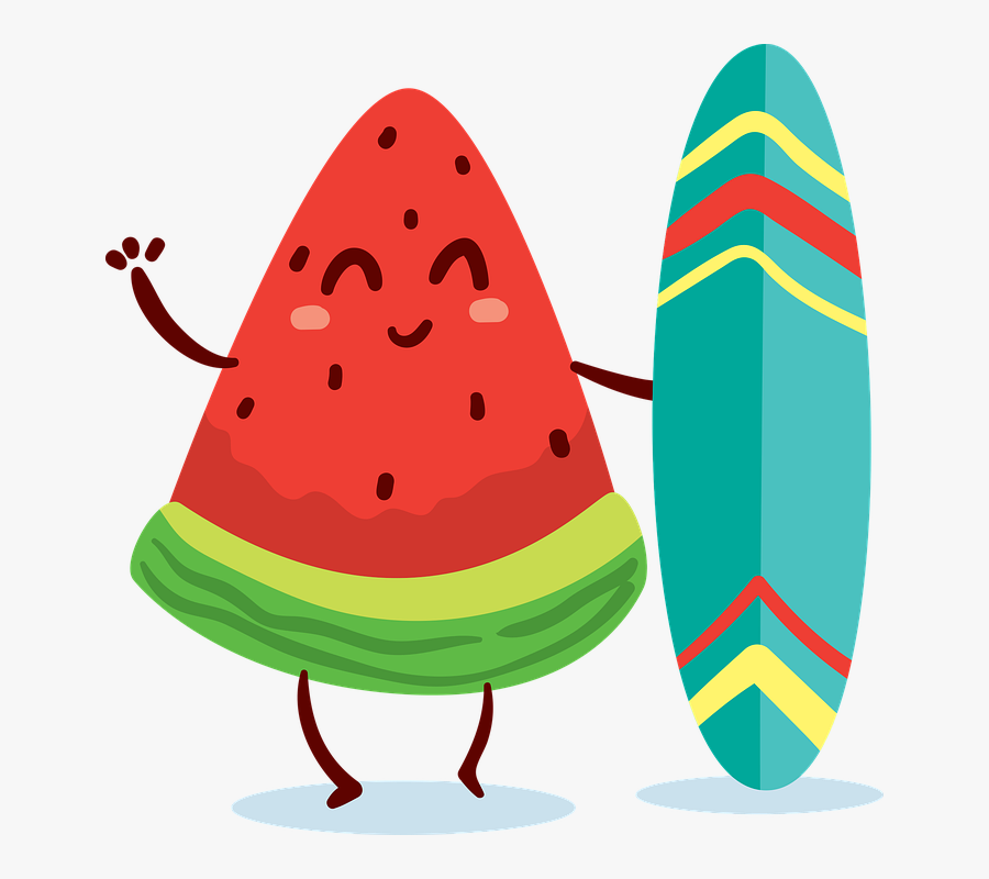 Watermelon, Red, Fresh - Imagenes De Frutas Animadas, Transparent Clipart