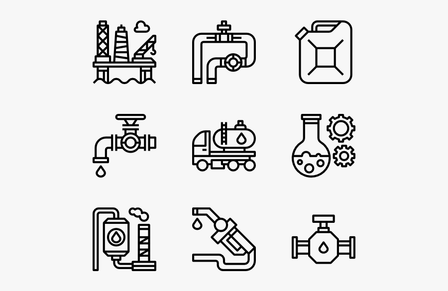 Oil Industry - Manufacturing Icon, Transparent Clipart