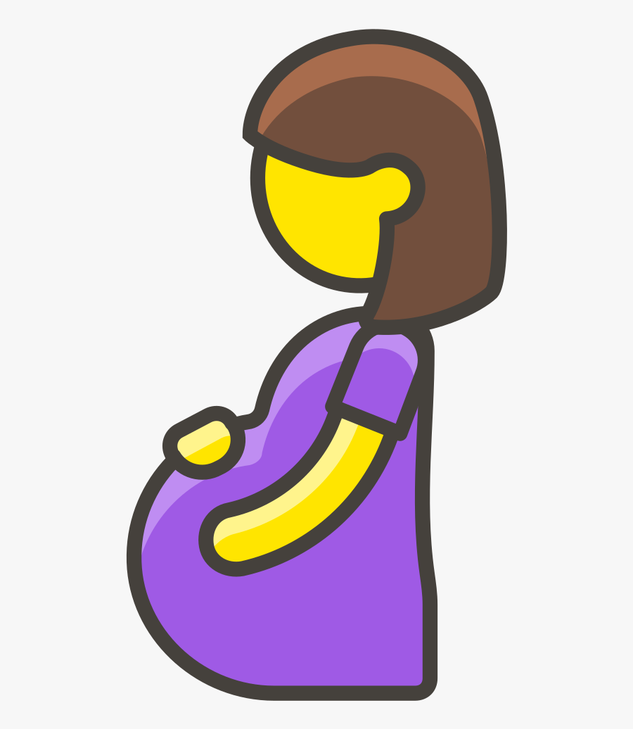 208 Pregnant Woman - Pregnant Woman Emoji Png, Transparent Clipart