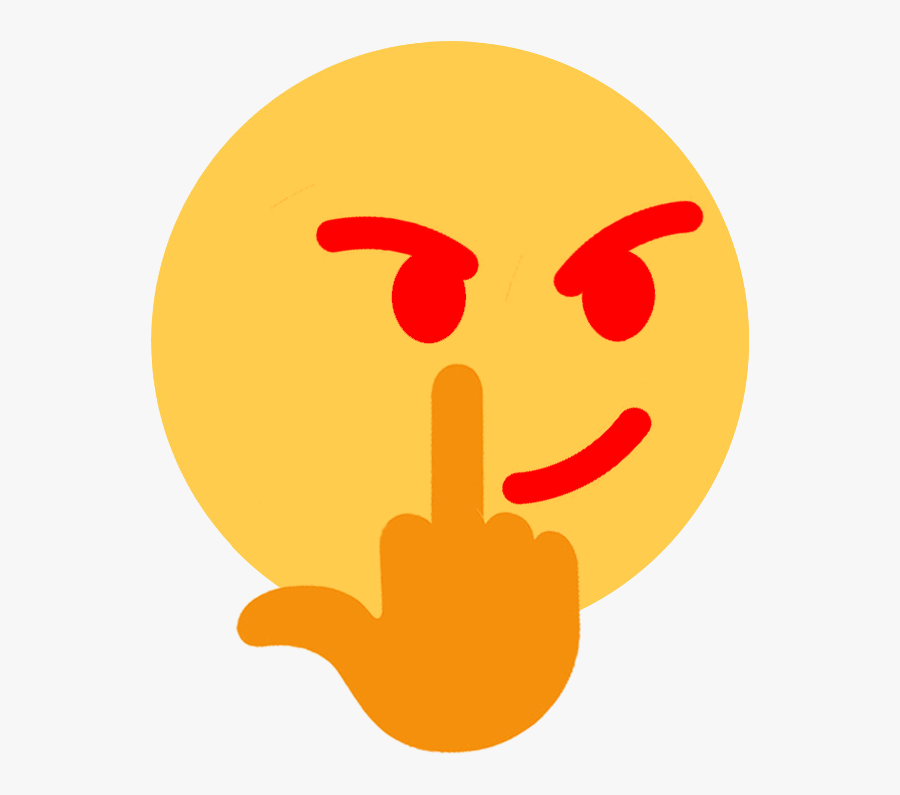 Yellow Orange Smile Emoticon - Angry Fuck U Emoji, Transparent Clipart