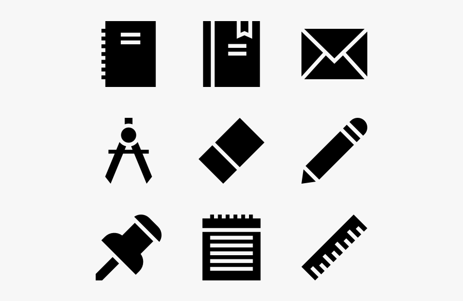 Clipart Library Download Tool Icons Free Stationery - Music Artists Social Media, Transparent Clipart
