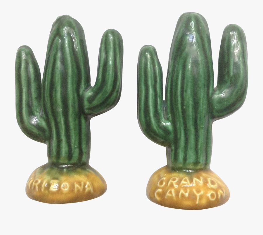 Vintage Saguaro Cactus Southwestern Ceramic Salt And - San Pedro Cactus, Transparent Clipart