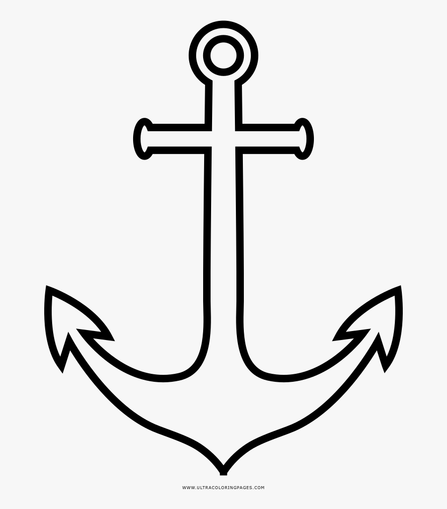 Anchor Coloring Page - Anchor Icon Transparent Background, Transparent Clipart