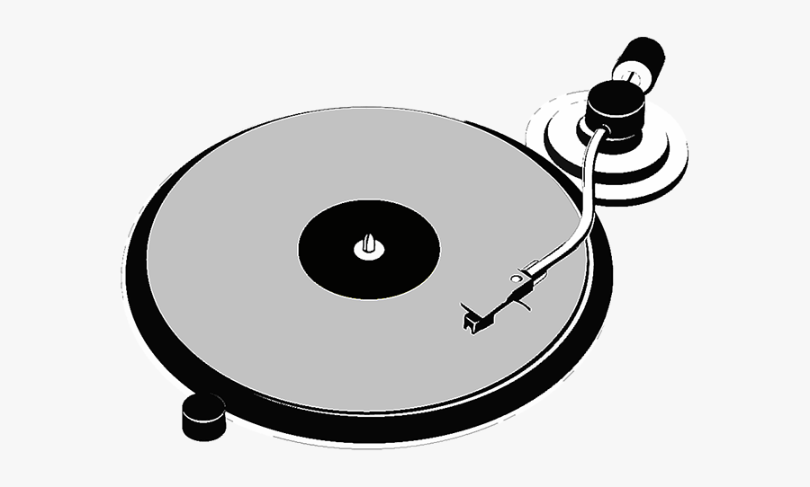 Turntable Clipart Black And White, Transparent Clipart