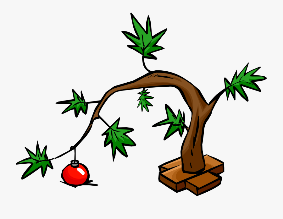 Charlie Brown Christmas Tree Png - Club Penguin, Transparent Clipart