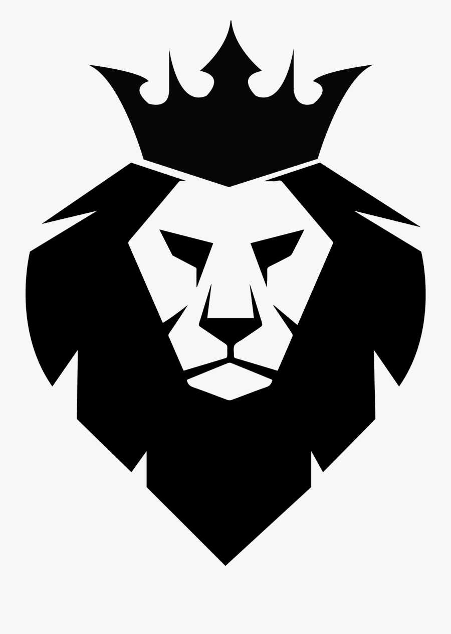 Kingdom Fitted - King Crown Lion Black And White, Transparent Clipart