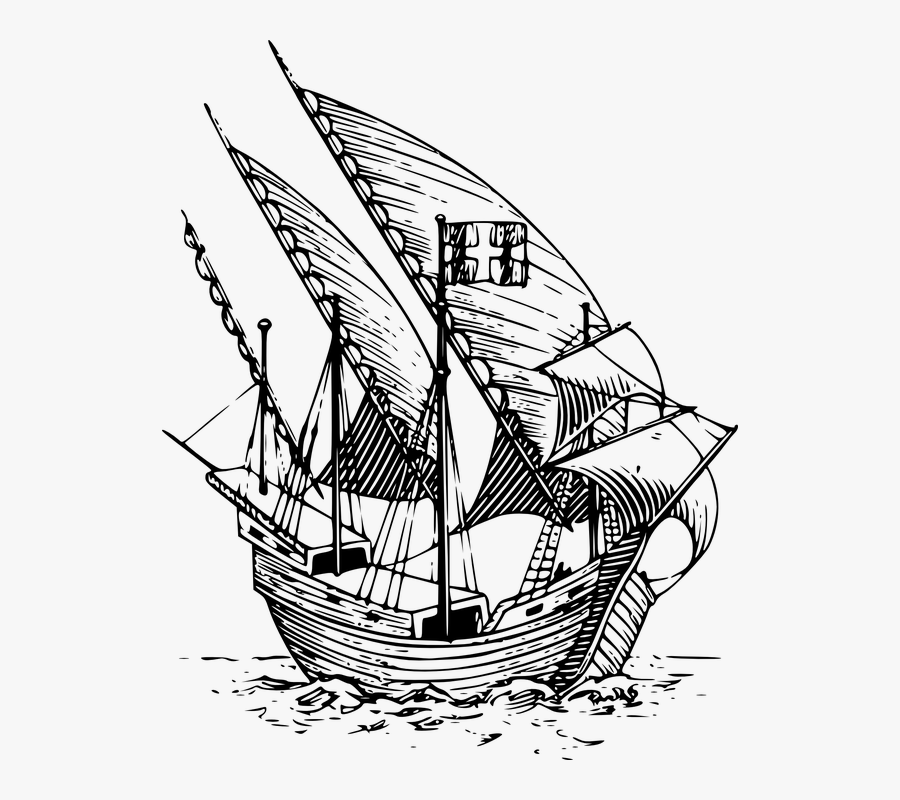 Caravel Clipart Explorer Ship - Age Of Exploration Png, Transparent Clipart