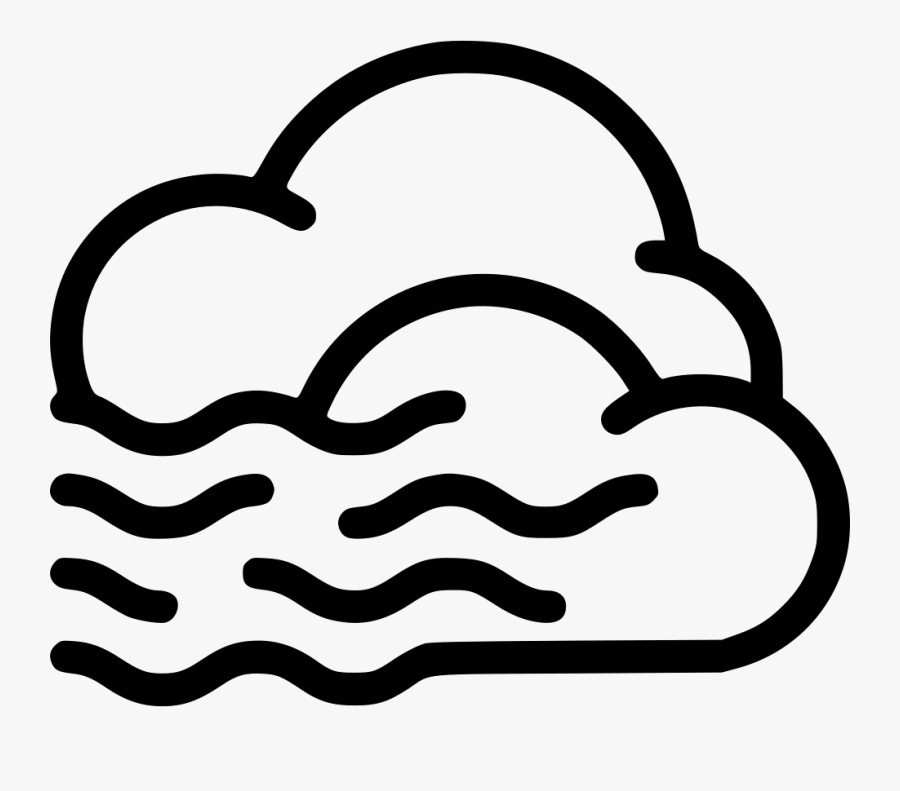 Foggy Cloud - Foggy Cloud Icon, Transparent Clipart