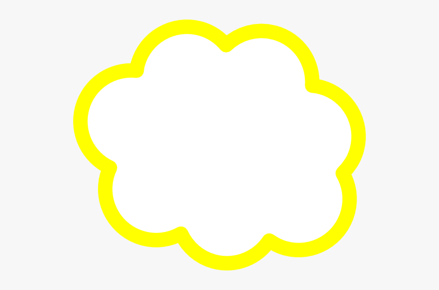Cloud Clipart Yellow, Transparent Clipart