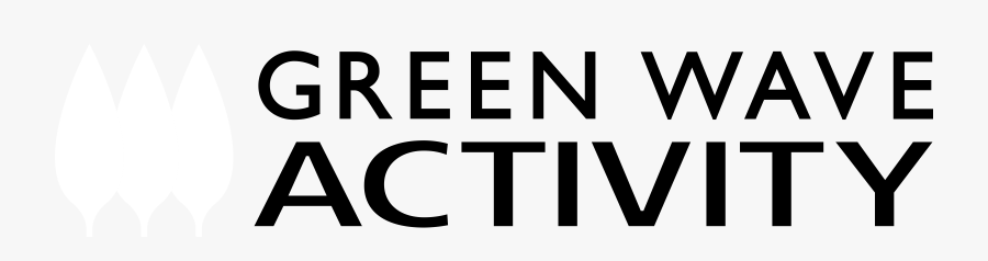 Green Wave Activity Logo Black And White - Magnolia Pure Water, Transparent Clipart