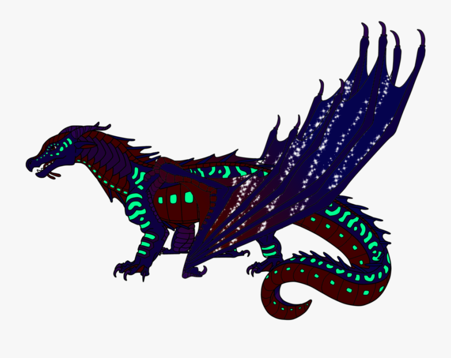 Wof Sea/sky/night Adopt - Wings Of Fire Seawing Oc, Transparent Clipart