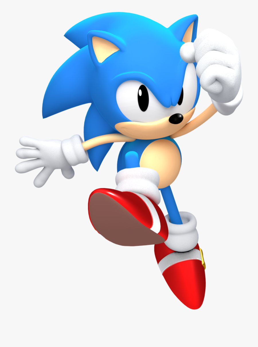 Cartoon,sonic The Hedgehog,fictional Character,clip - Sonic Classic Sonic Dash, Transparent Clipart