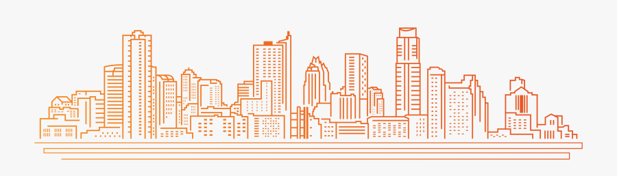 Kansas City Cartoon Skyline, Transparent Clipart