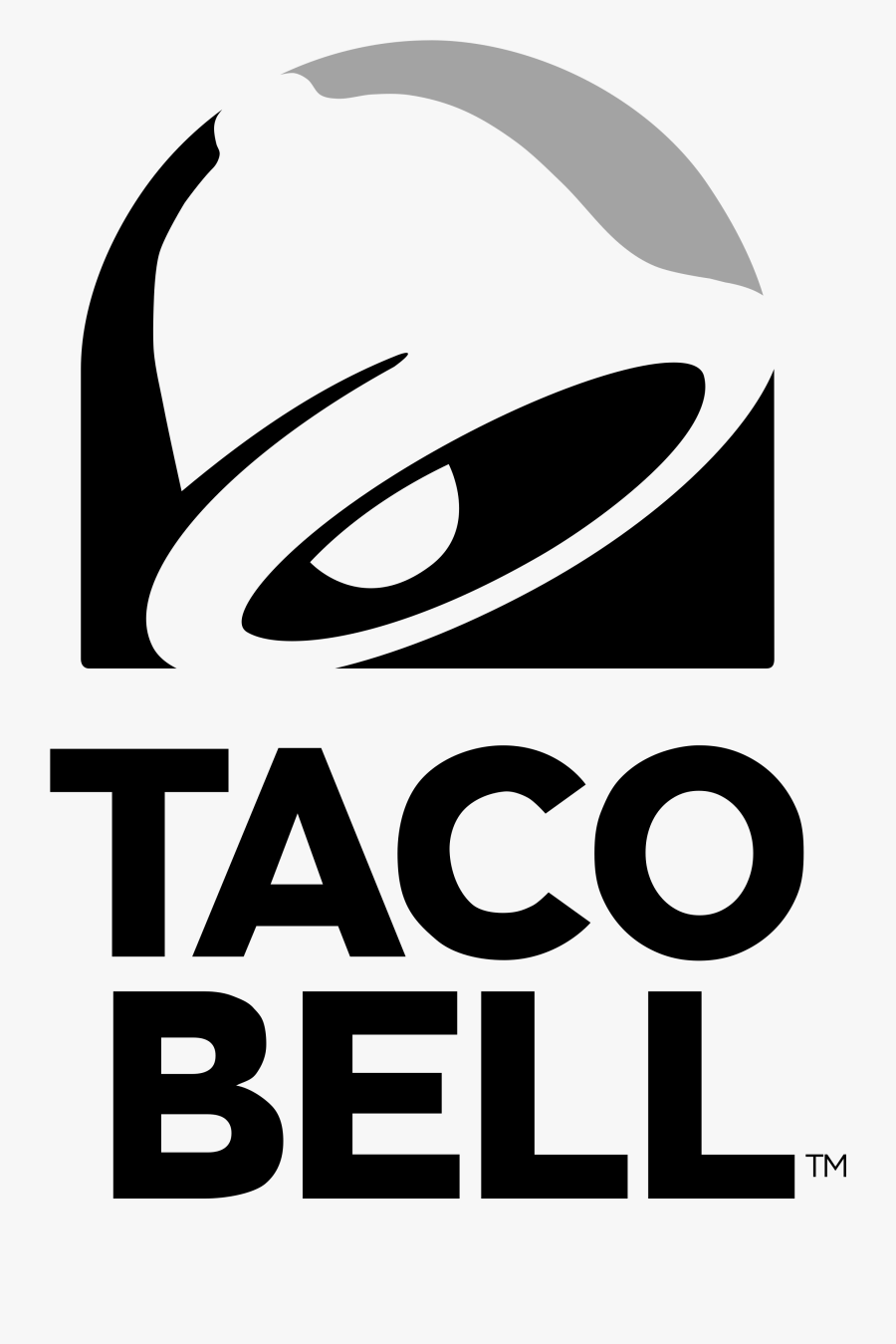 Taco Bell Logo Black And White - Poster, Transparent Clipart