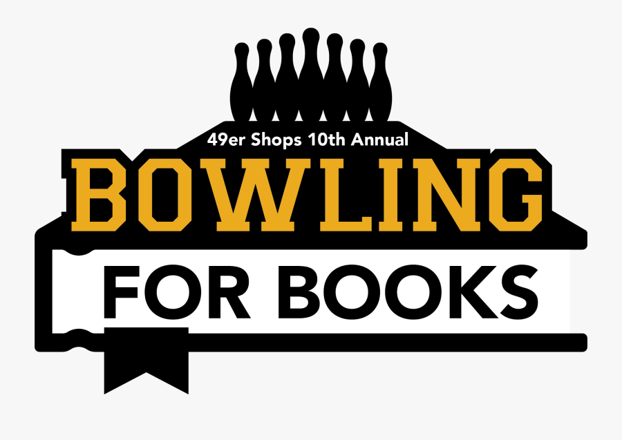 Bowling For Books Logo - Silhouette, Transparent Clipart