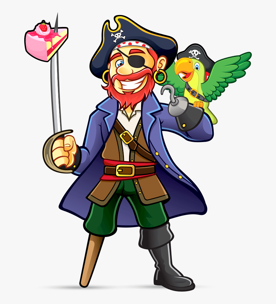 Clip Art Home Pirates Cove Fun - Captain Hook Pirate Cartoon, Transparent Clipart