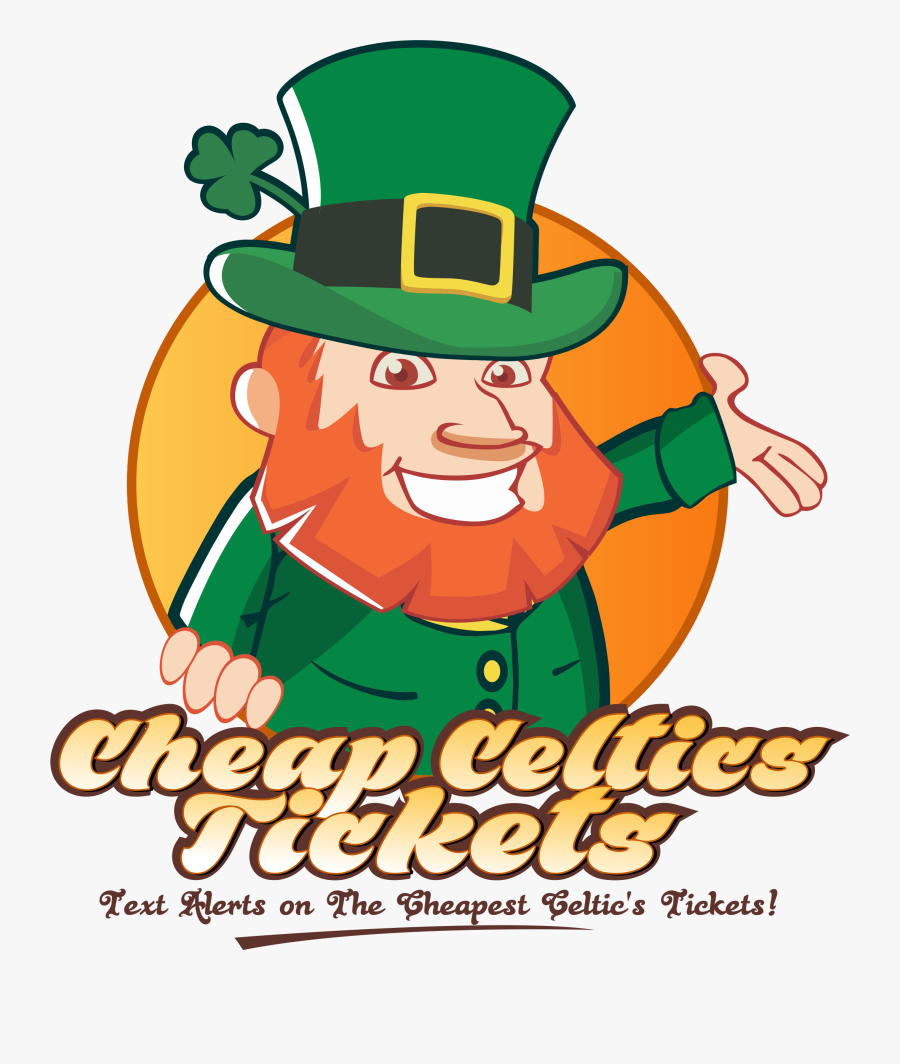 Leprechaun Clipart Boston Celtics - Cartoon, Transparent Clipart