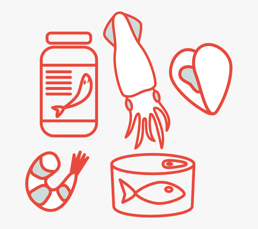 Fish, Cod, Food, Seafood, Can, Canned Fish, Label - โหลด เวก เตอร์ อาหาร กระป๋อง, Transparent Clipart