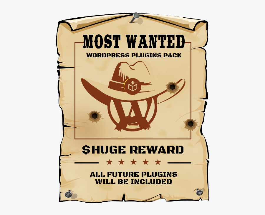 Wanted, Transparent Clipart