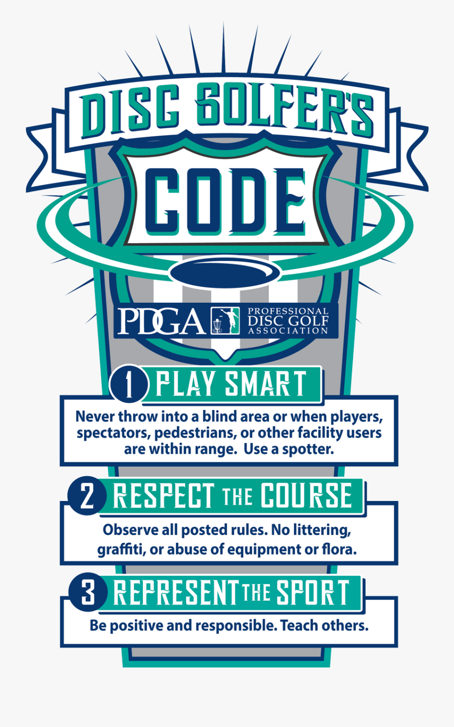 Disc Golfers Code V2 - Disc Golf Code, Transparent Clipart