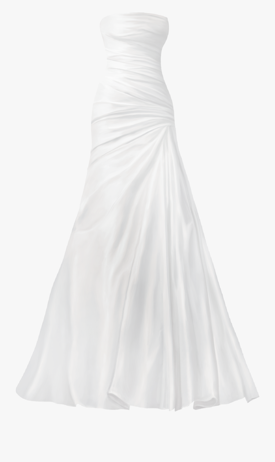 Classical Wedding Dress Png Clip Art - Gown, Transparent Clipart