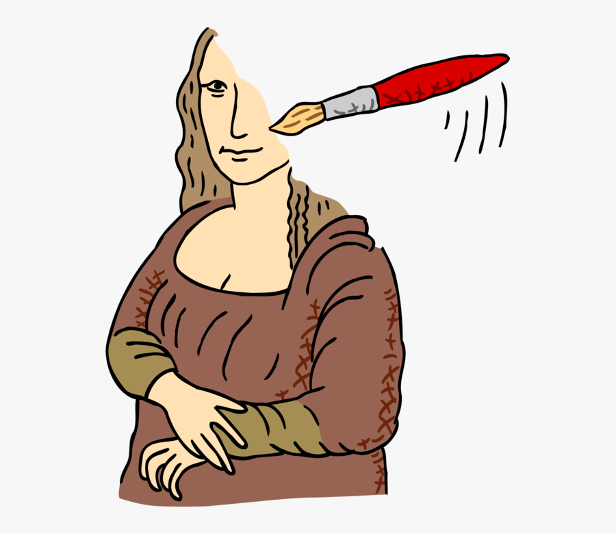 Leonardo Da Vinci"s Mona Lisa - Cartoon, Transparent Clipart