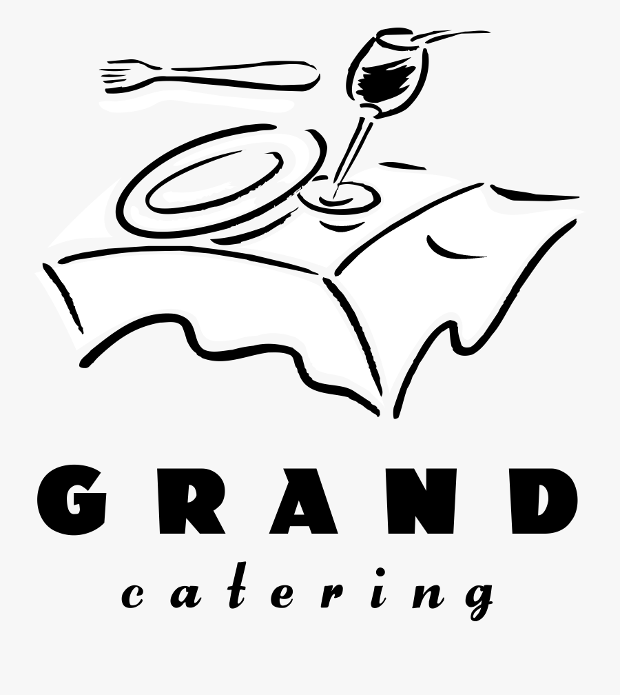 Grand Catering Logo Black And White - Catering Png Black And White, Transparent Clipart