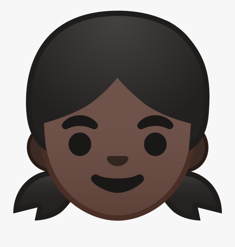 Black Girl Emoji Png - Black Girl Cartoon Head, Transparent Clipart