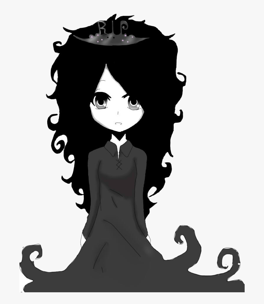 Ghost Girl Png Clipart Black And White Stock - Girl Ghost Cartoon Transparent, Transparent Clipart