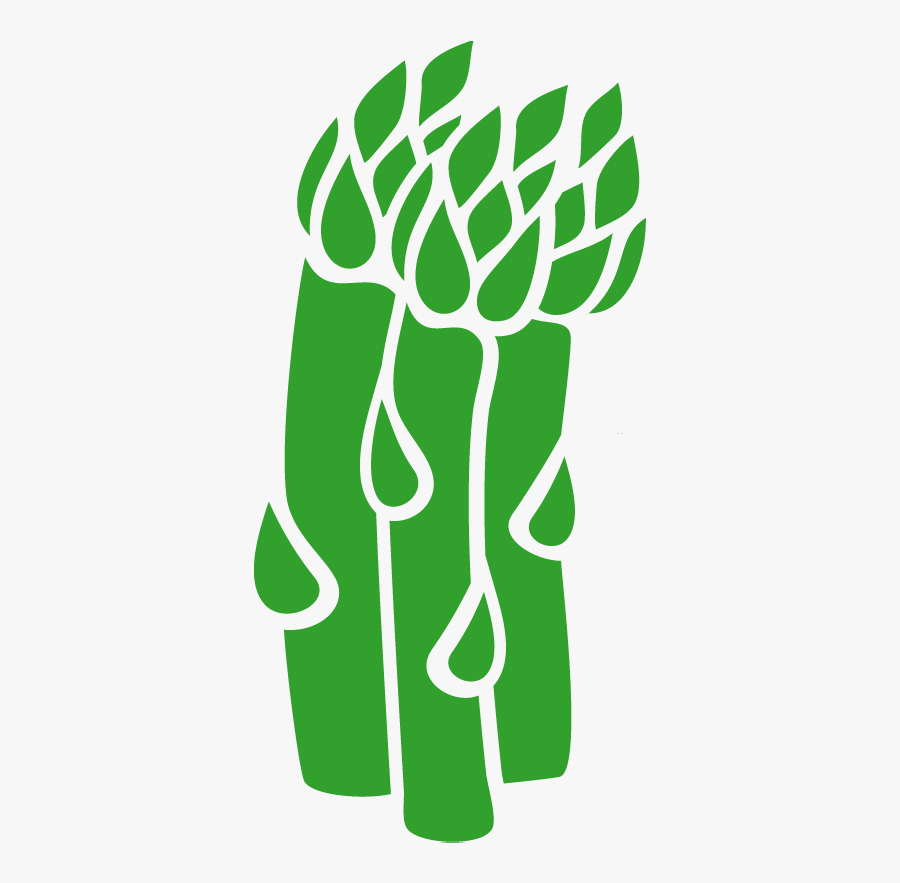 Asparagus Logo, Transparent Clipart