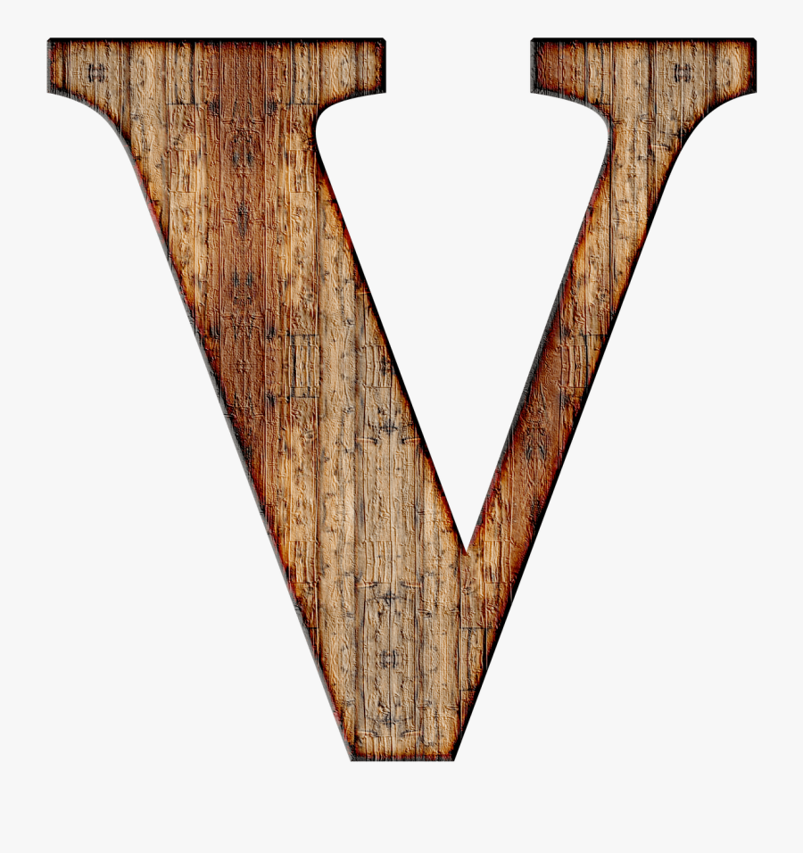 Wooden Capital Letter V Clip Arts - Wooden Capital Letter V, Transparent Clipart