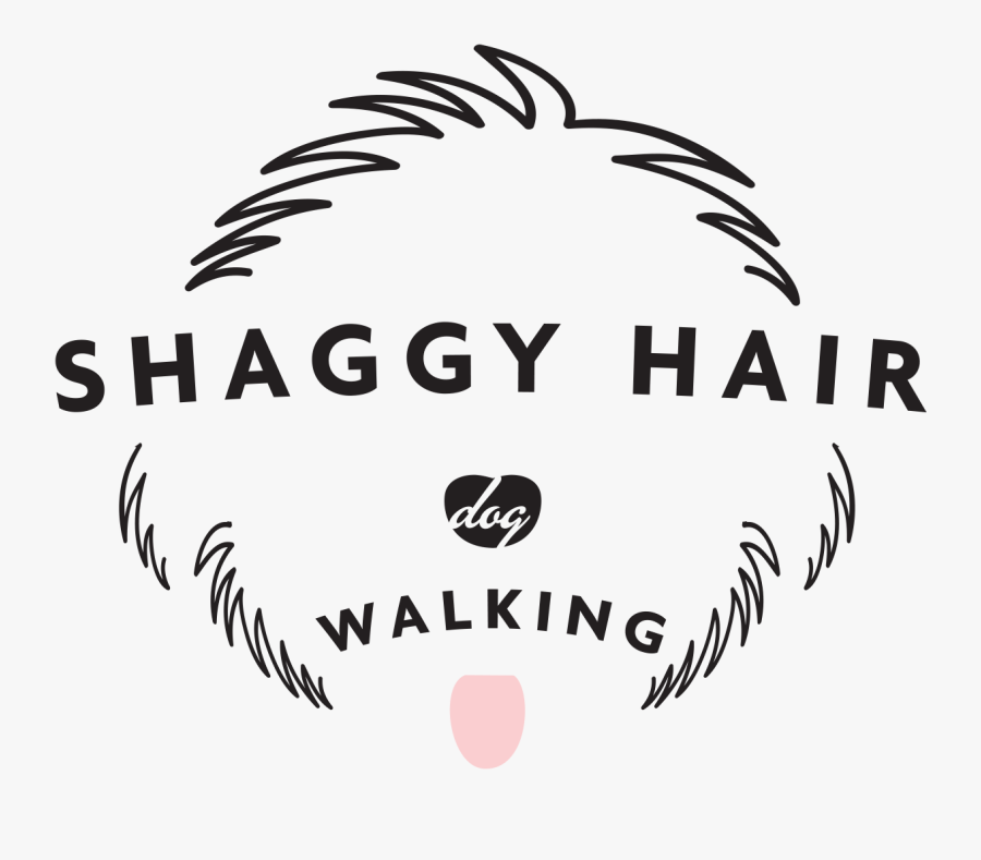 Shaggy Hair Dog Walking Logo - Illustration, Transparent Clipart