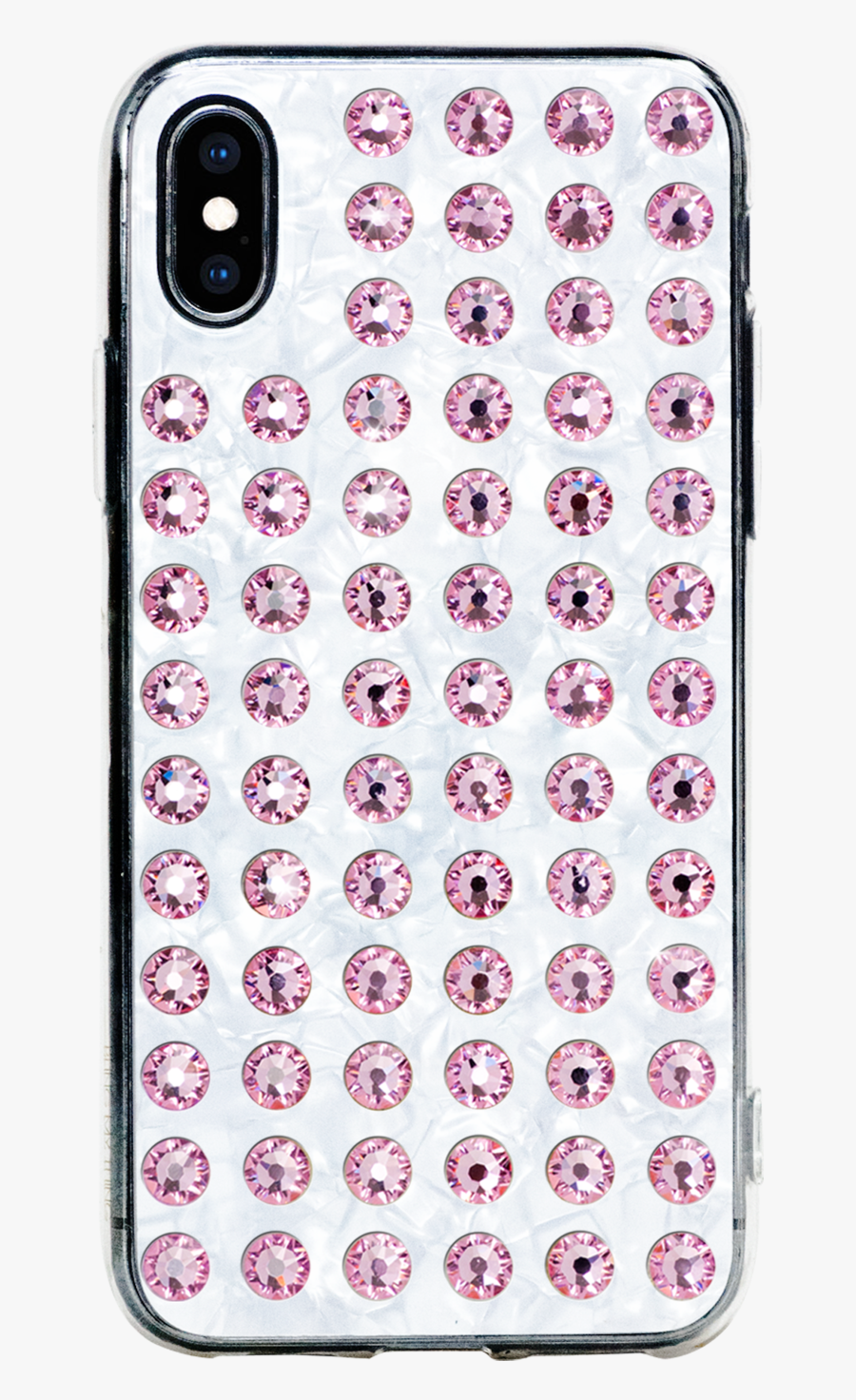 Extravaganza ᛫ Pearl White ᛫ Clip-on Cover With Swarovski - Mobile Phone Case, Transparent Clipart