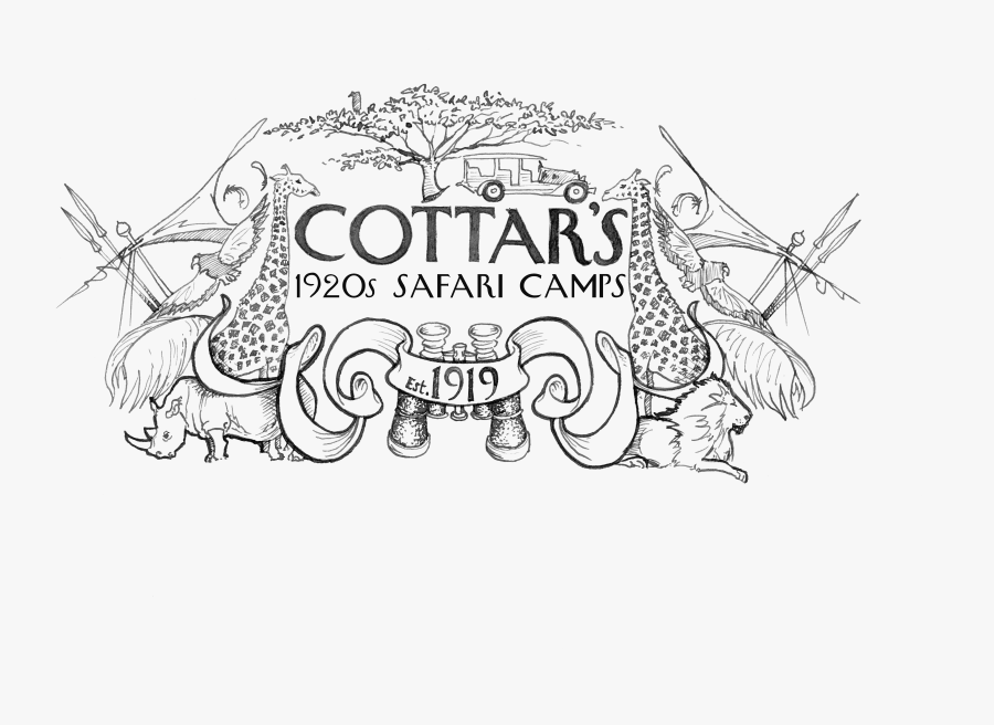 Cottars 1920's Safari Camp Logos, Transparent Clipart