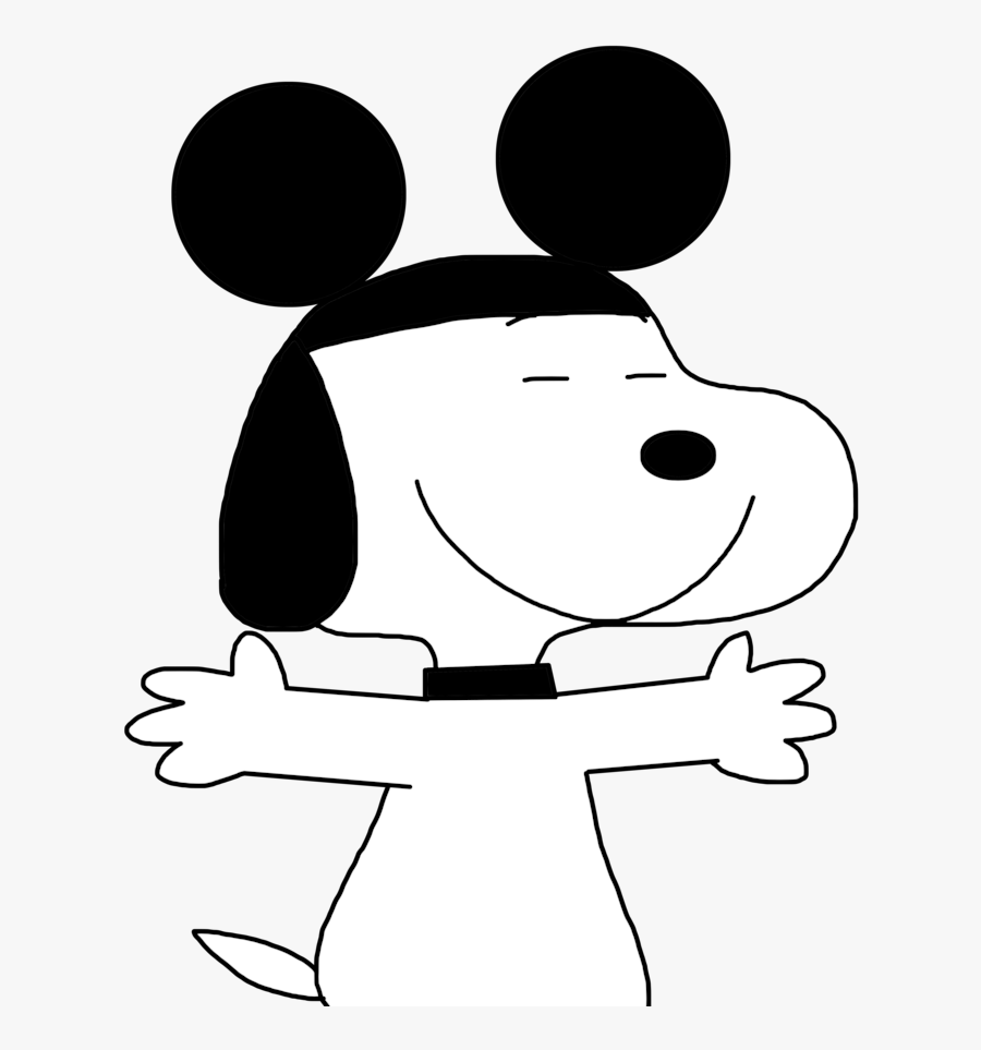 Picture Royalty Free Stock Snoopy With Mickey Mouse - Mickey Mouse And