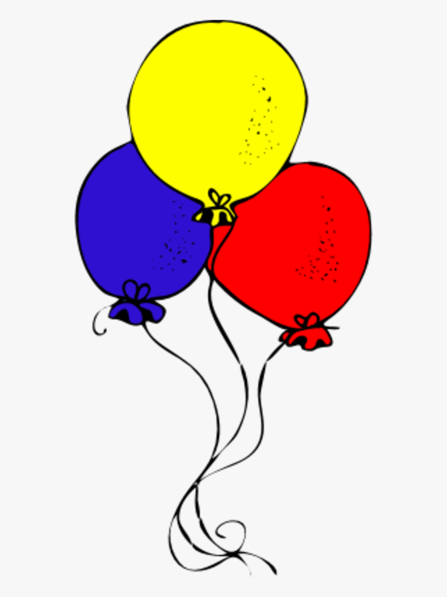 Birthday Balloons Border Clipart Free, Transparent Clipart